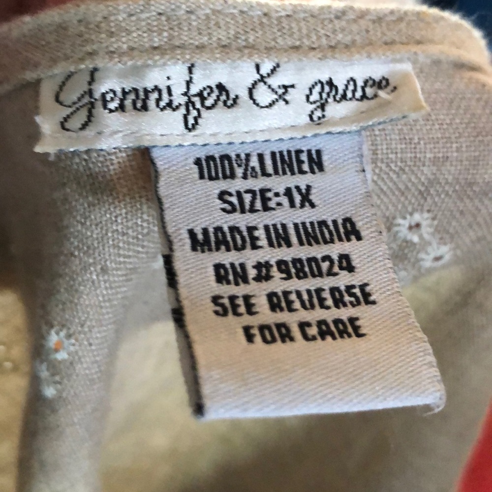 Linen beige blazer - Picture 4 of 4